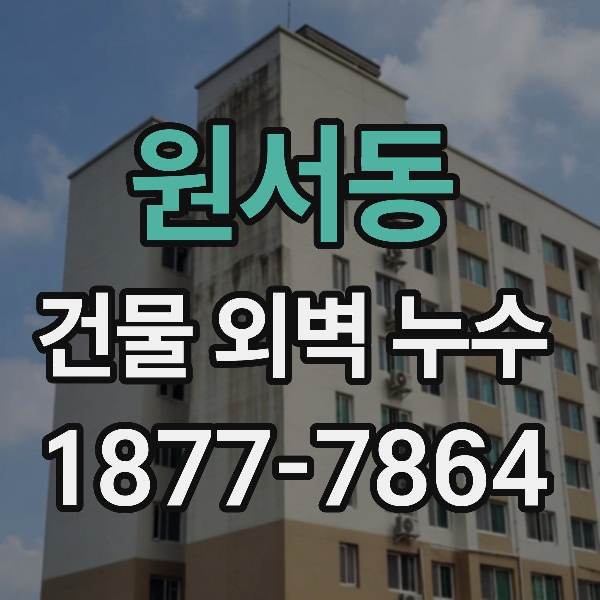원서동 건물 외벽 누수