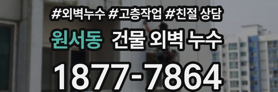 원서동 건물 외벽 누수