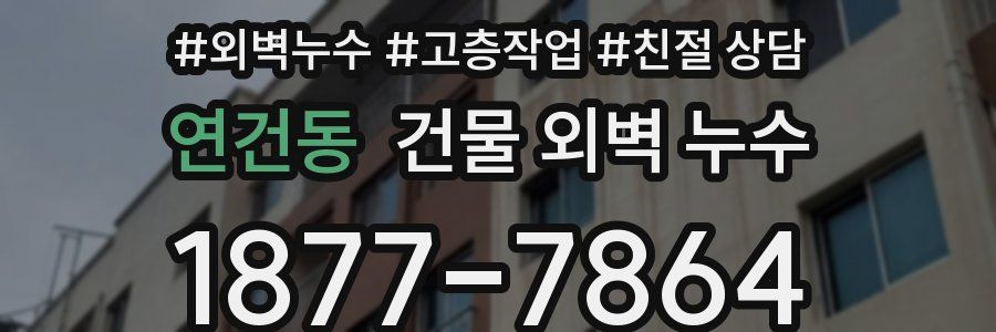 연건동 건물 외벽 누수