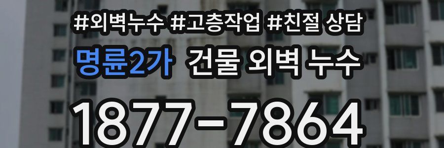 명륜2가 건물 외벽 누수