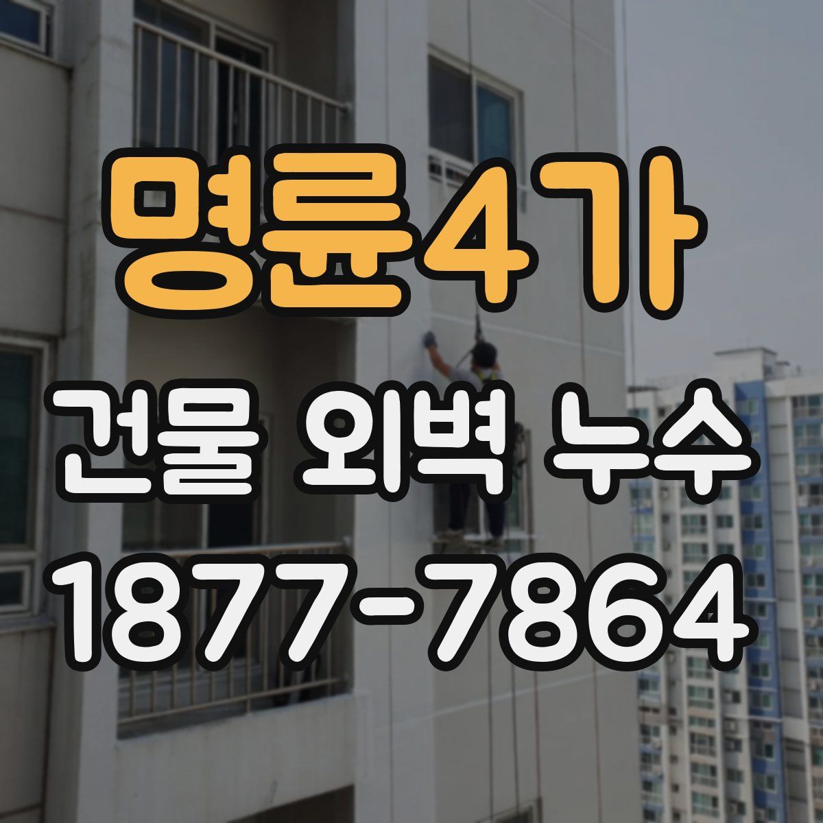 명륜4가 건물 외벽 누수