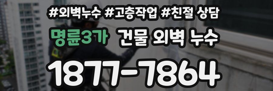 명륜3가 건물 외벽 누수