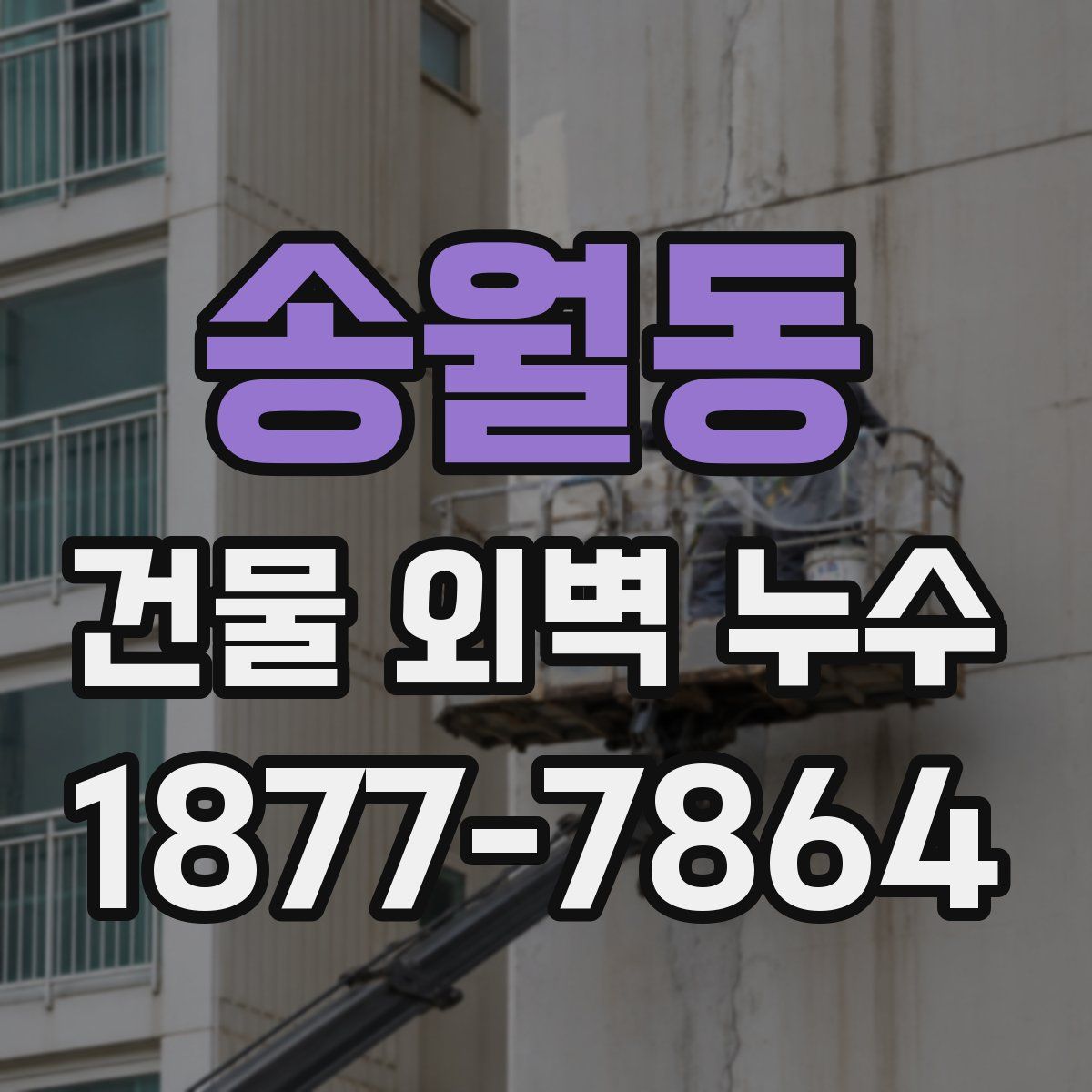 송월동 건물 외벽 누수