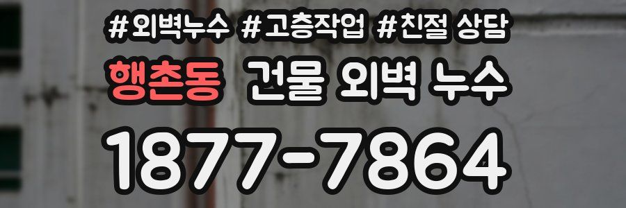 행촌동 건물 외벽 누수