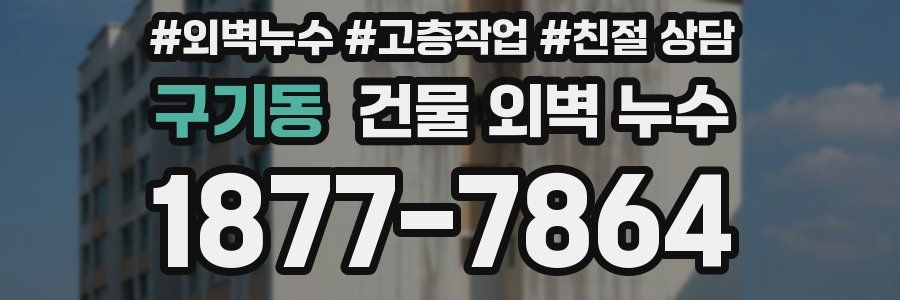 구기동 건물 외벽 누수