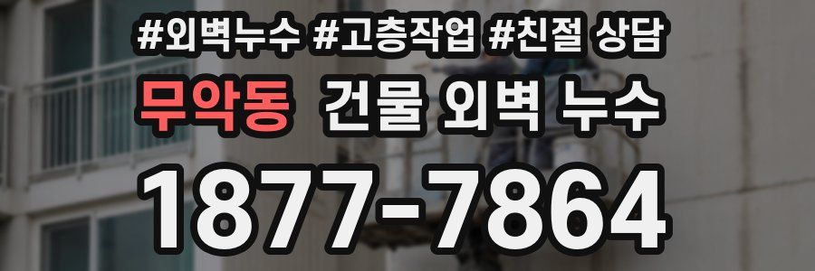 무악동 건물 외벽 누수