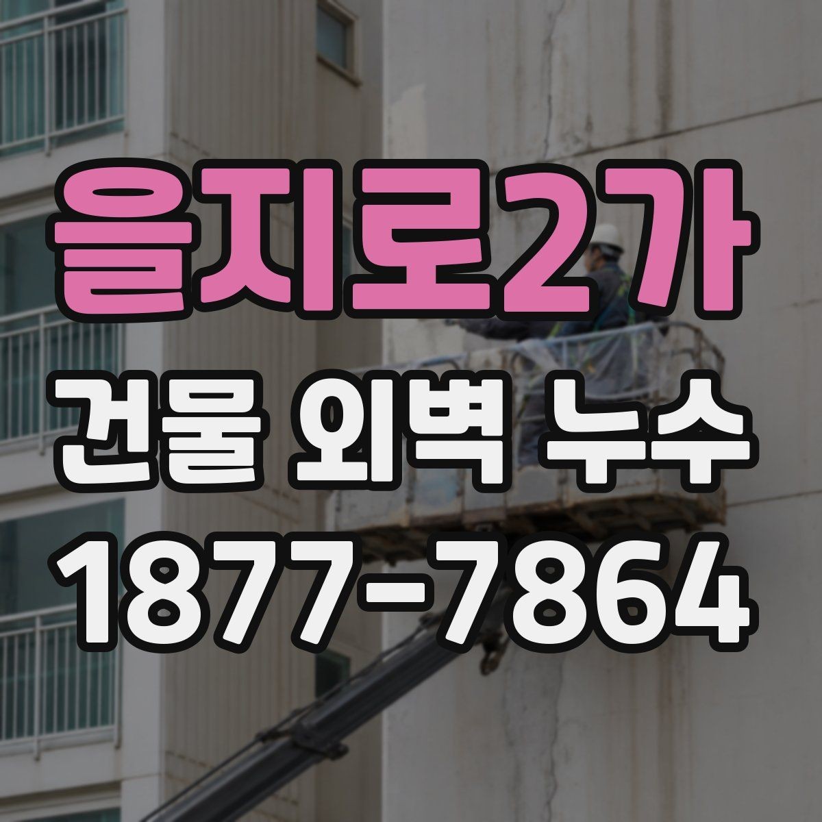 을지로2가 건물 외벽 누수 수리 전후로 비교해야 할 항목