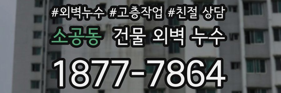 소공동 건물 외벽 누수