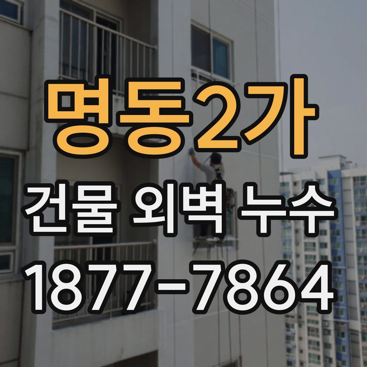 명동2가 건물 외벽 누수