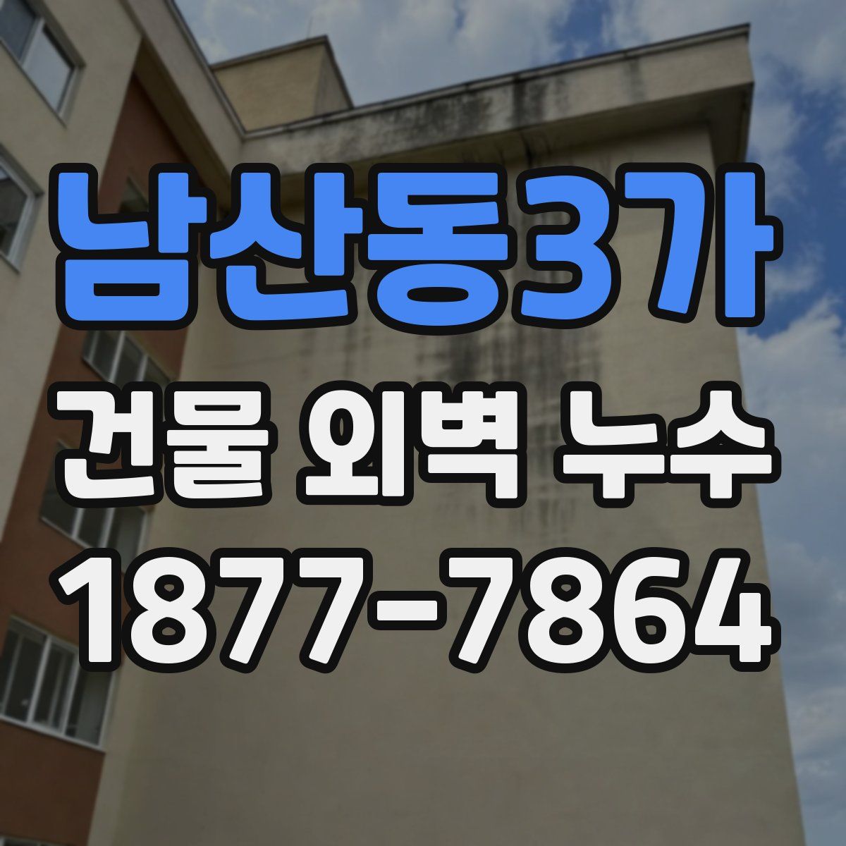 남산동3가 건물 외벽 누수