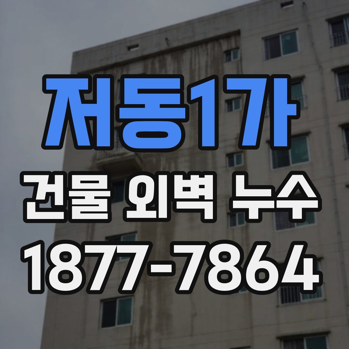 저동1가 건물 외벽 누수