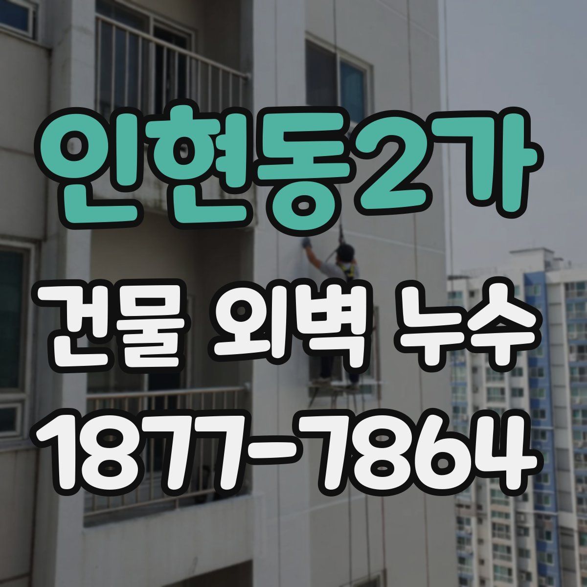 인현동2가 건물 외벽 누수