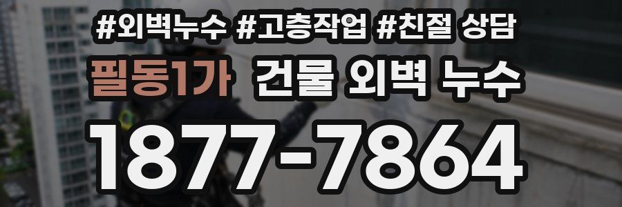 필동1가 건물 외벽 누수