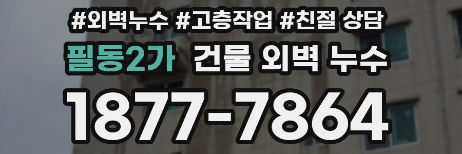 필동2가 건물 외벽 누수