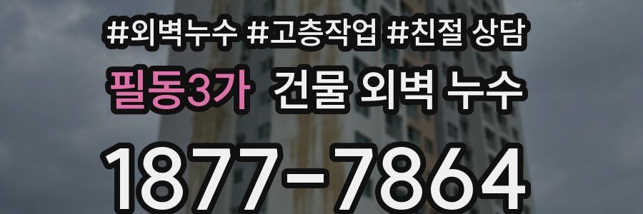 필동3가 건물 외벽 누수