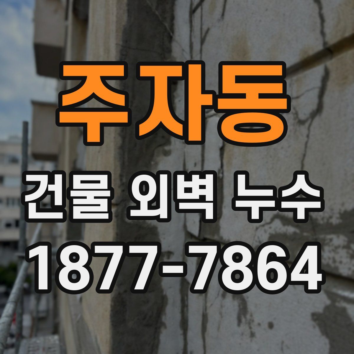 주자동 건물 외벽 누수