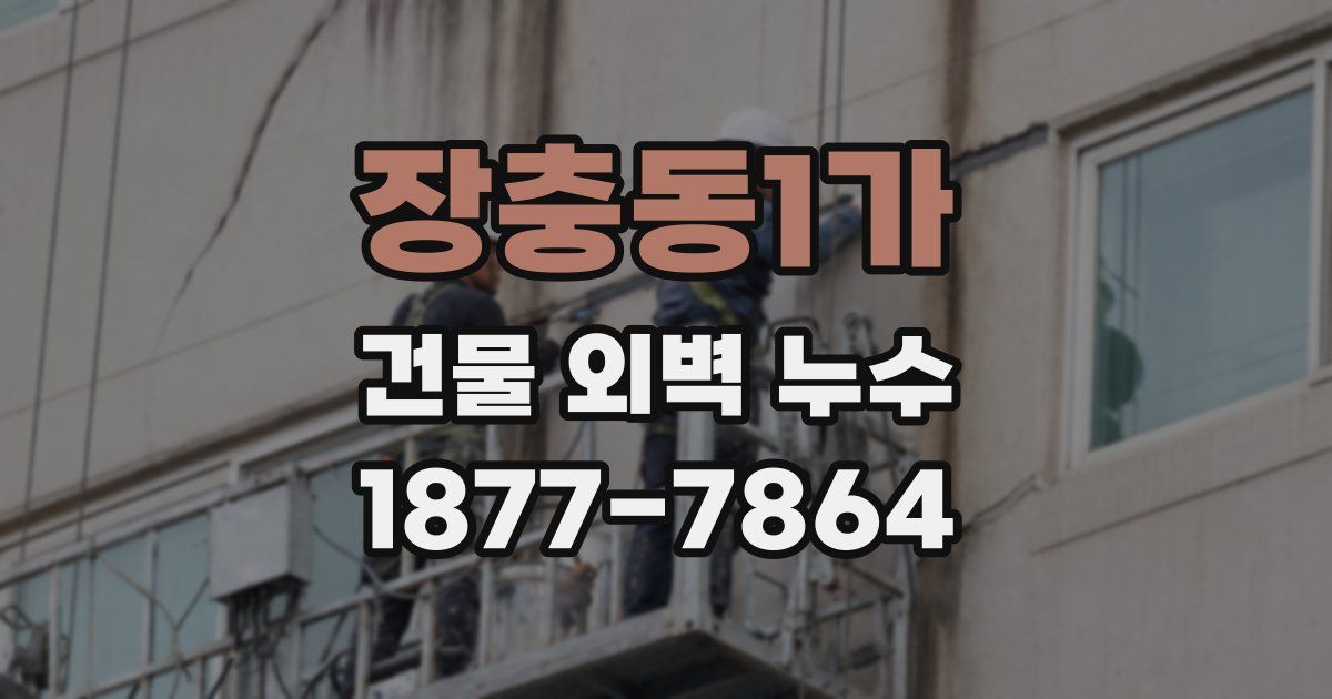 장충동1가 건물 외벽 누수