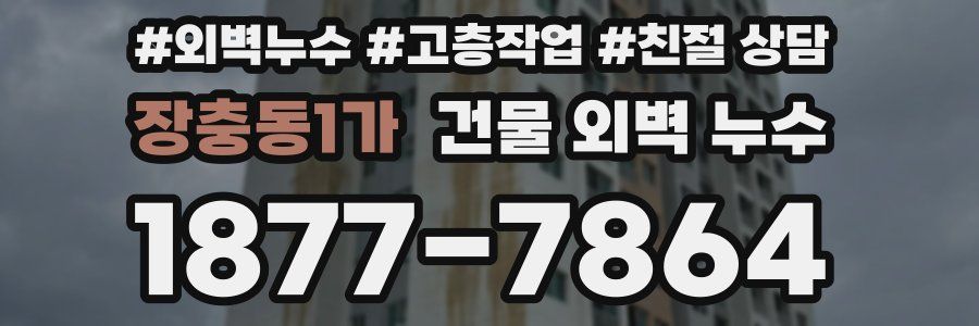 장충동1가 건물 외벽 누수