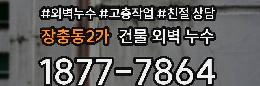 장충동2가 건물 외벽 누수