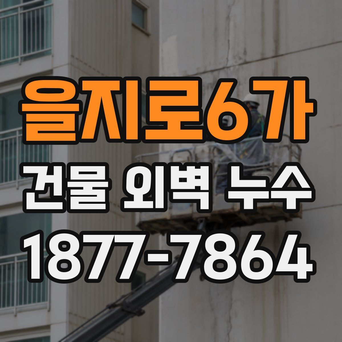 을지로6가 건물 외벽 누수