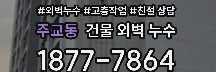 주교동 건물 외벽 누수