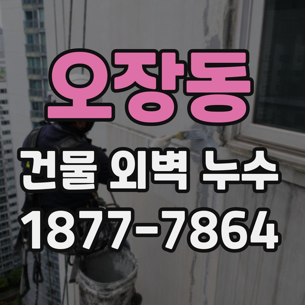오장동 건물 외벽 누수