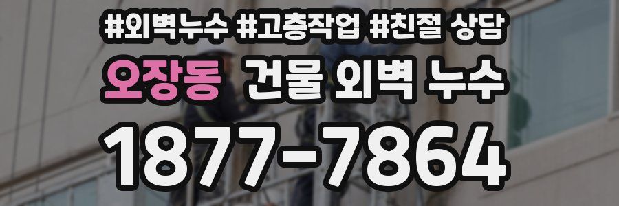 오장동 건물 외벽 누수