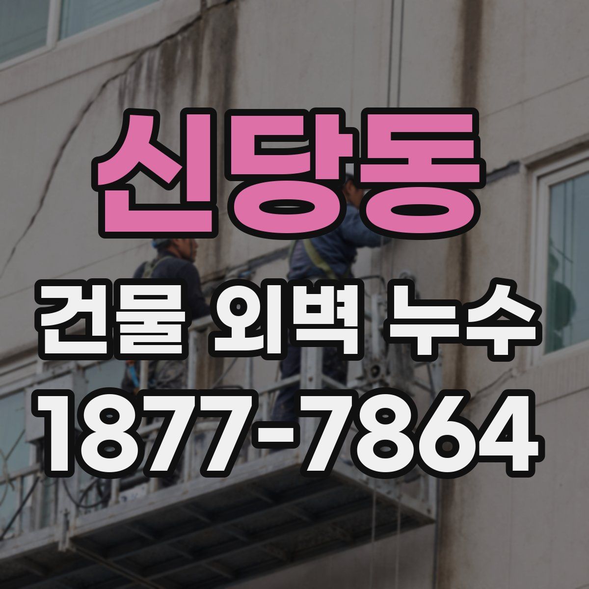 신당동 건물 외벽 누수