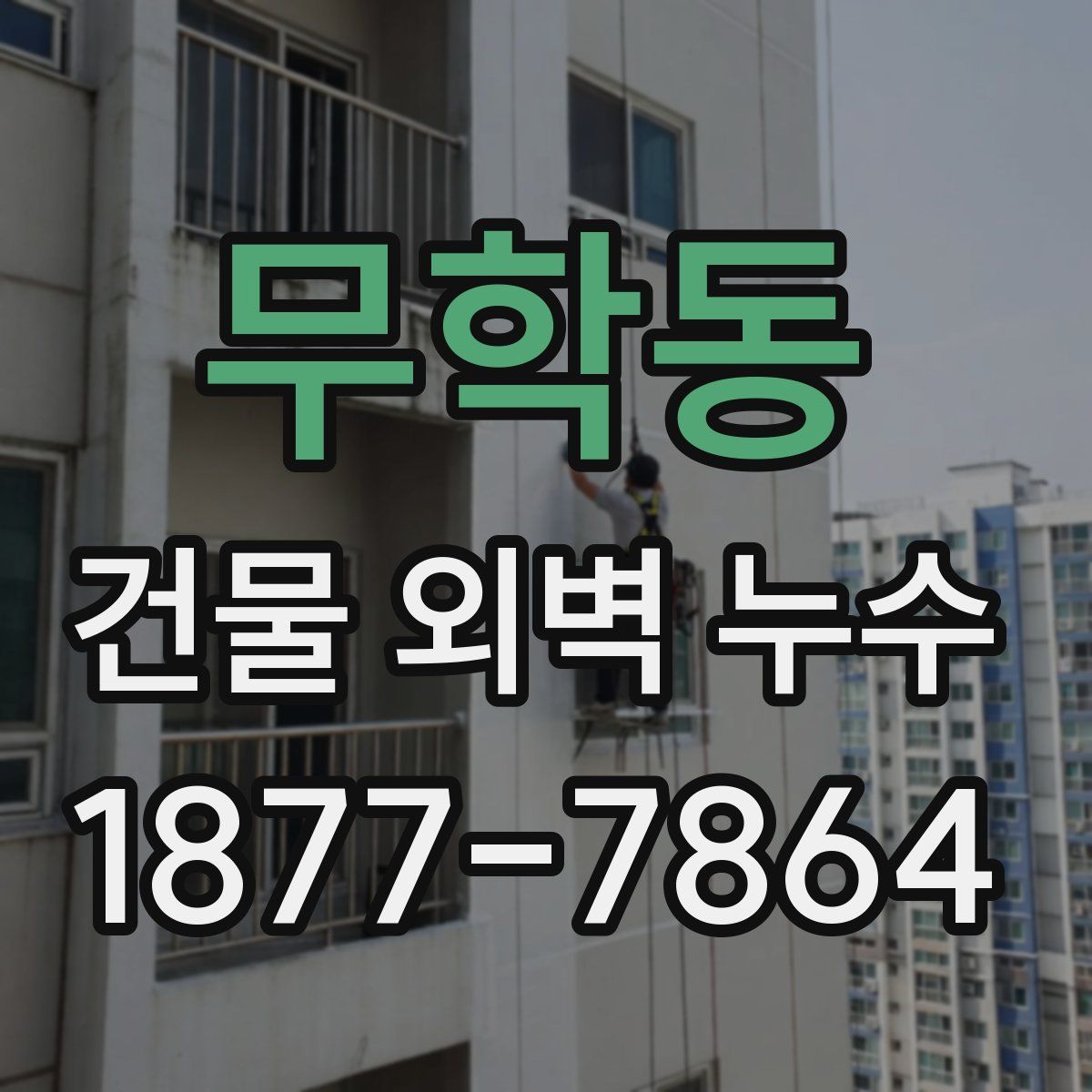 무학동 건물 외벽 누수