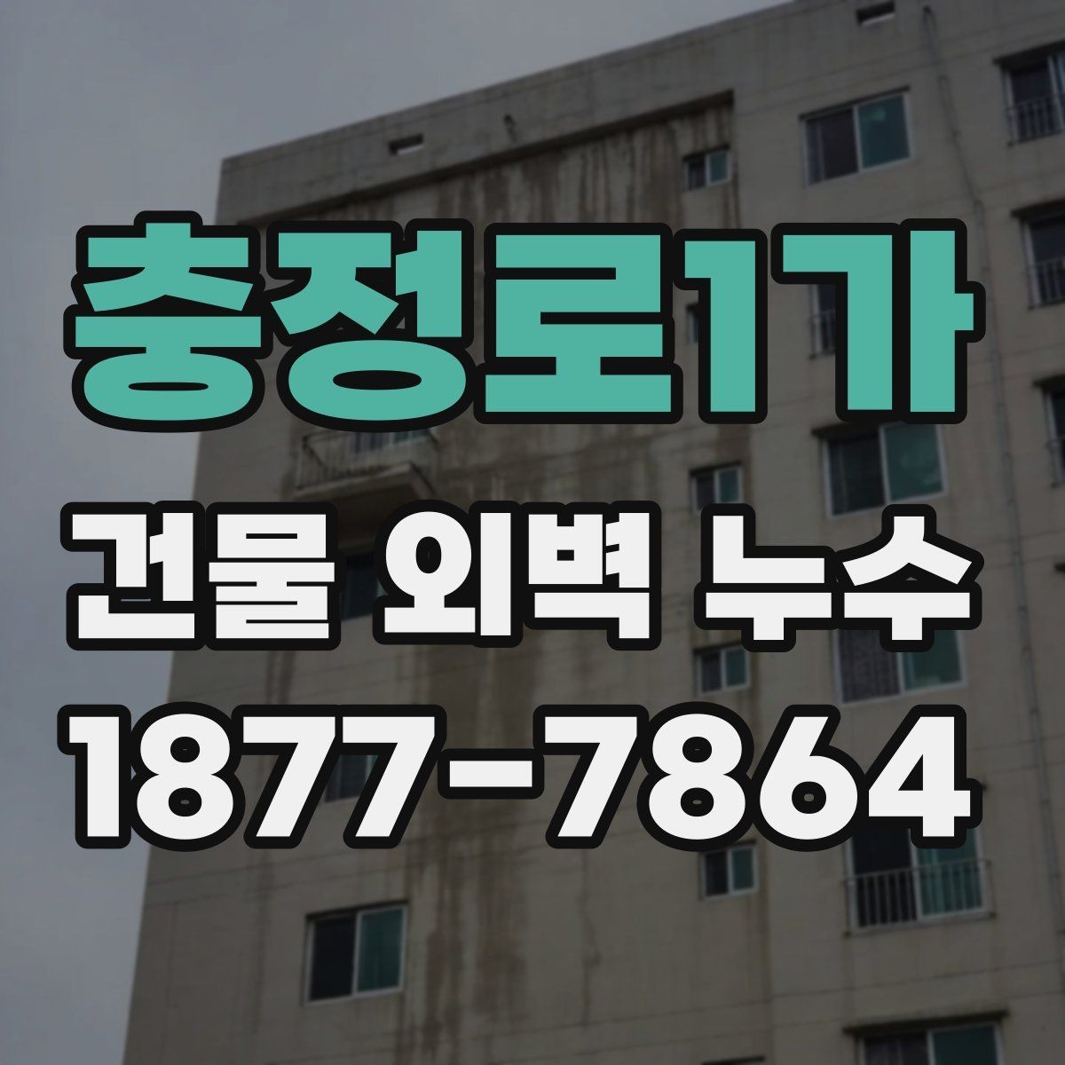 충정로1가 건물 외벽 누수 문제를 진단하는 기본 방법