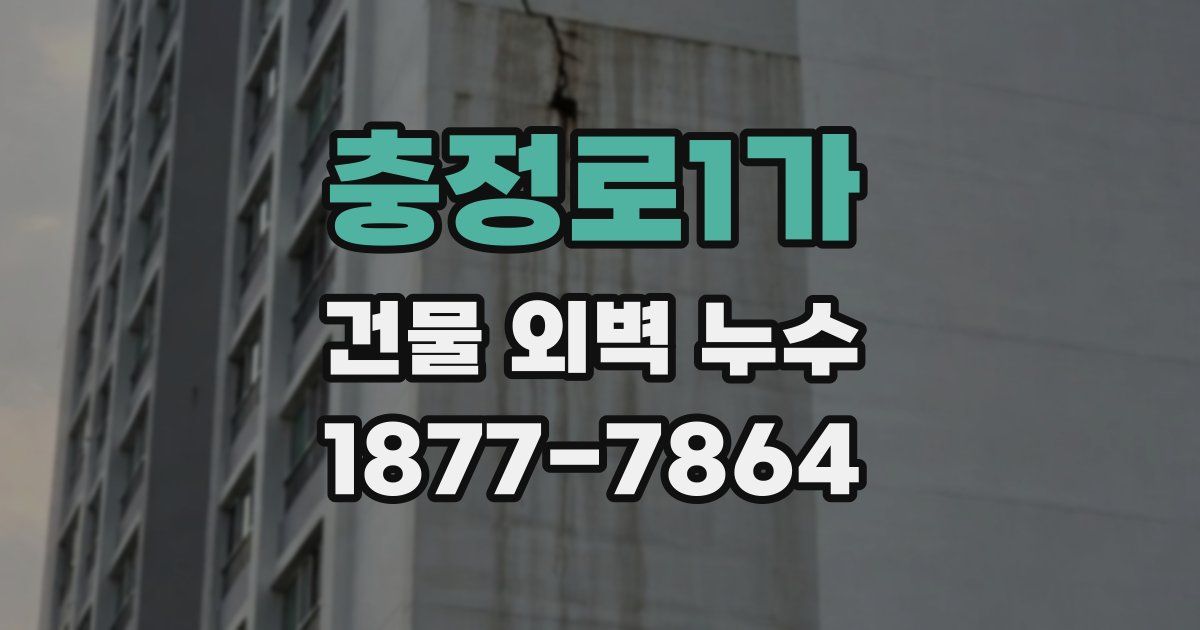 충정로1가 건물 외벽 누수