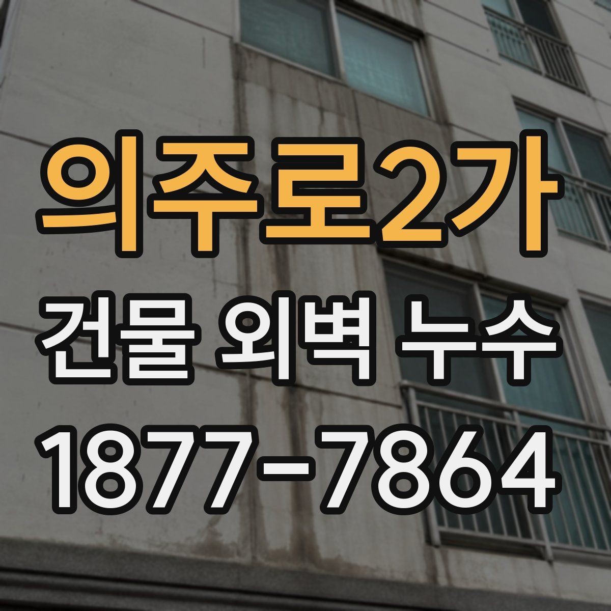 의주로2가 건물 외벽 누수 확인 후 진행하는 절차