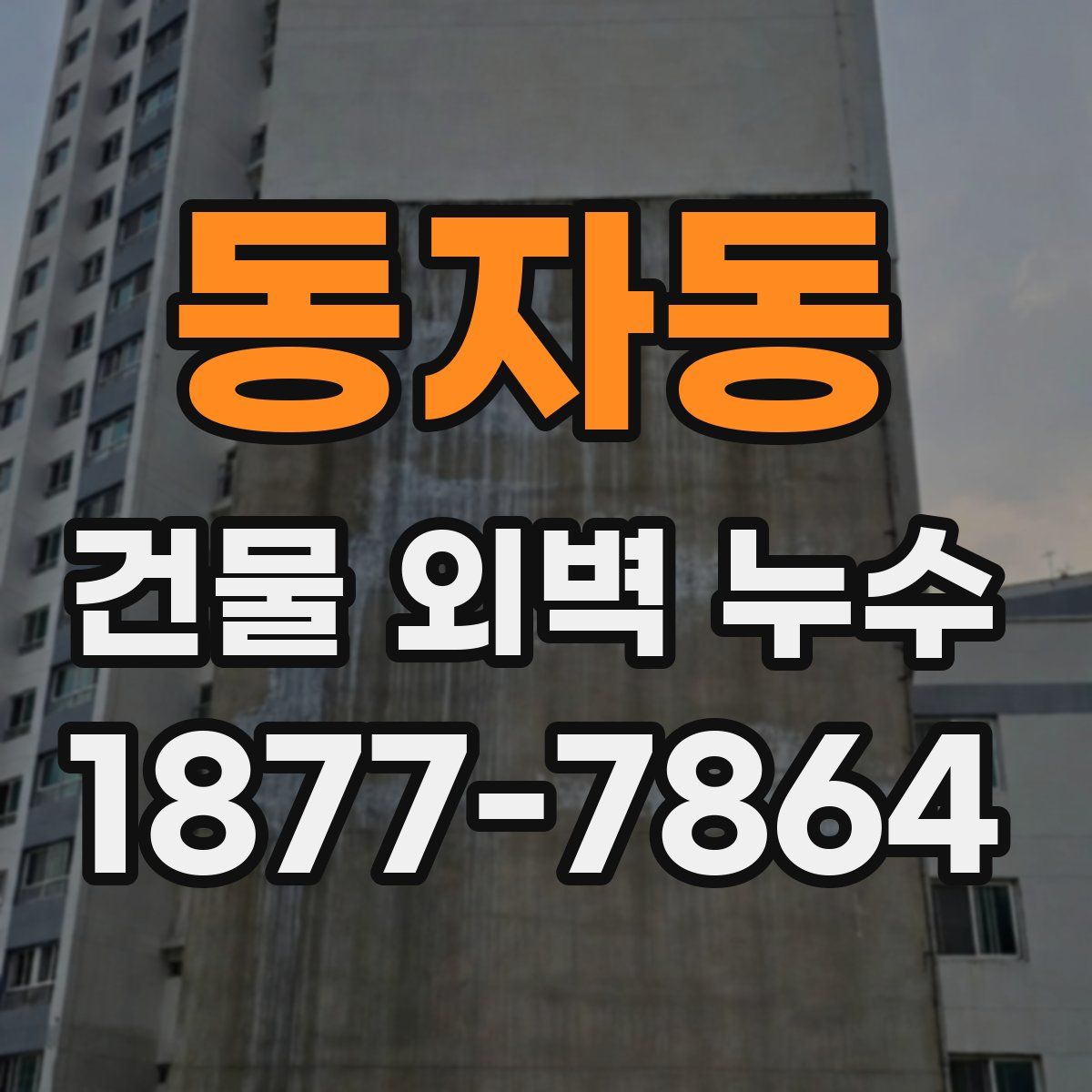 동자동 건물 외벽 누수