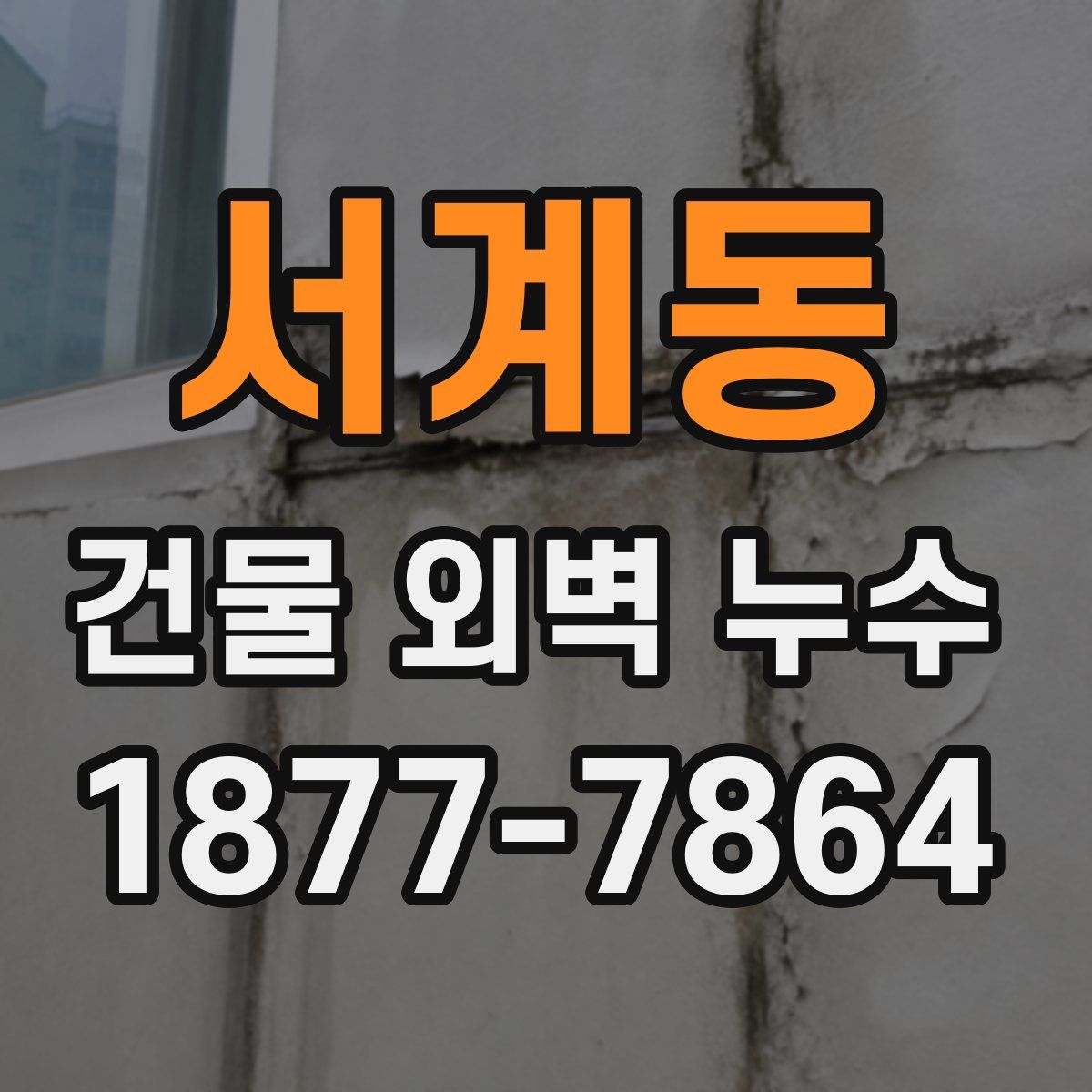 서계동 건물 외벽 누수