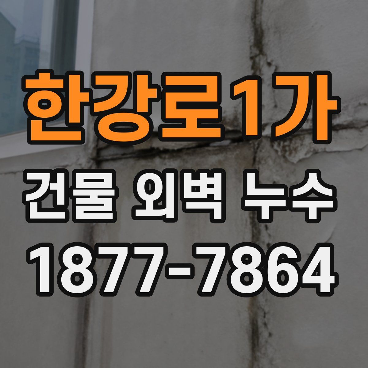 한강로1가 건물 외벽 누수