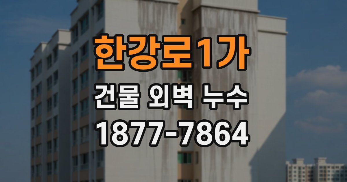 한강로1가 건물 외벽 누수