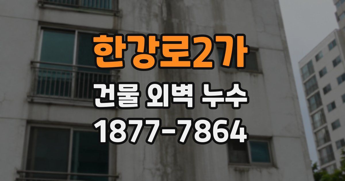 한강로2가 건물 외벽 누수