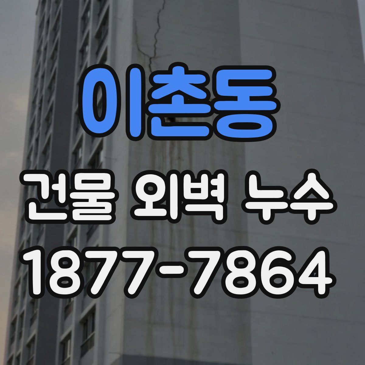 이촌동 건물 외벽 누수