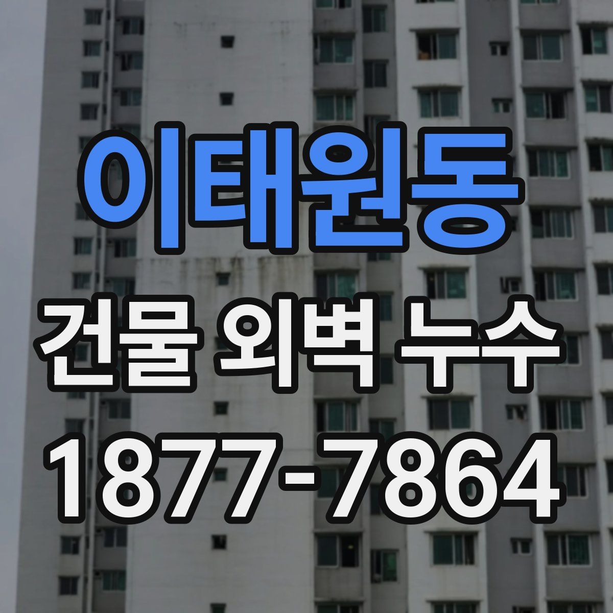 이태원동 건물 외벽 누수