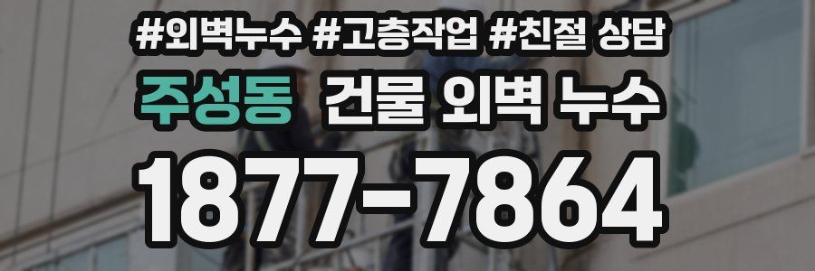 주성동 건물 외벽 누수