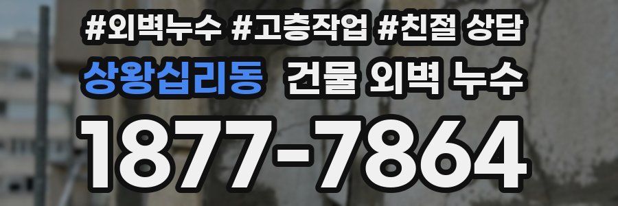 상왕십리동 건물 외벽 누수