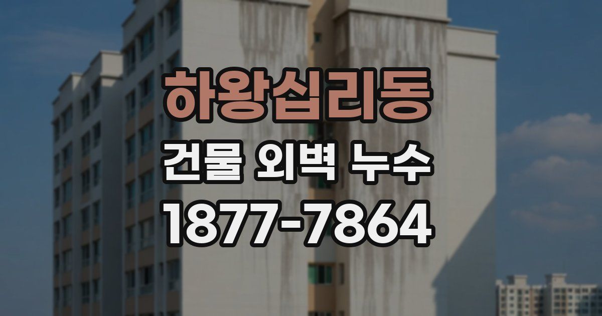 하왕십리동 건물 외벽 누수