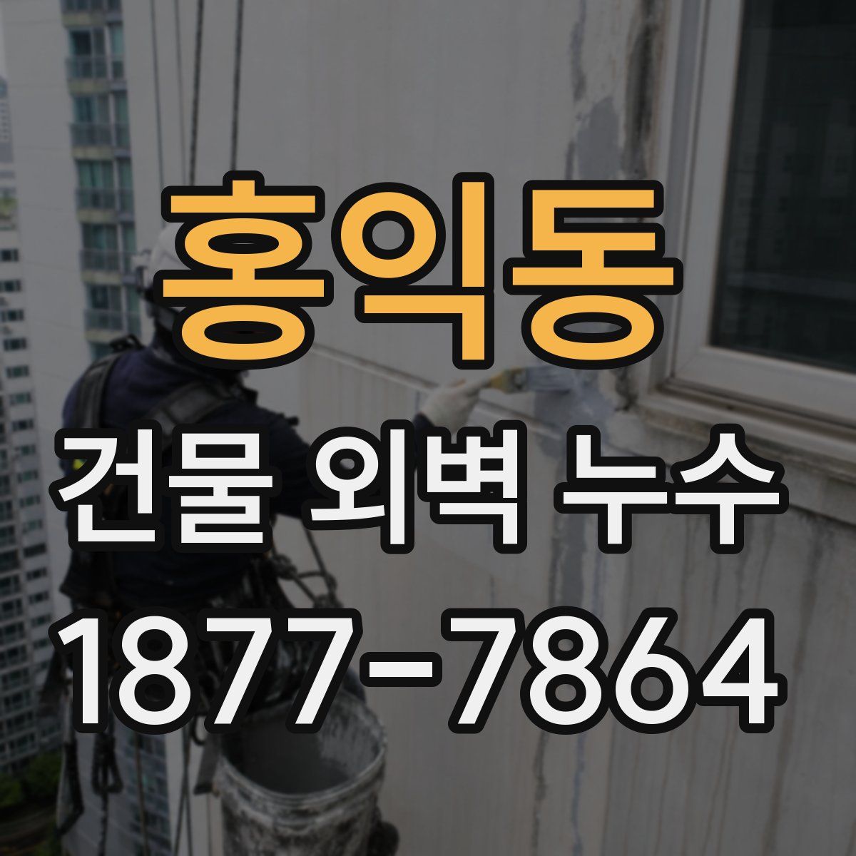 홍익동 건물 외벽 누수