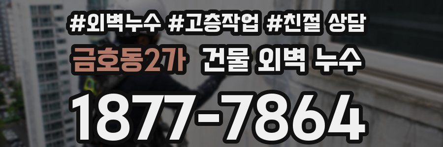 금호동2가 건물 외벽 누수