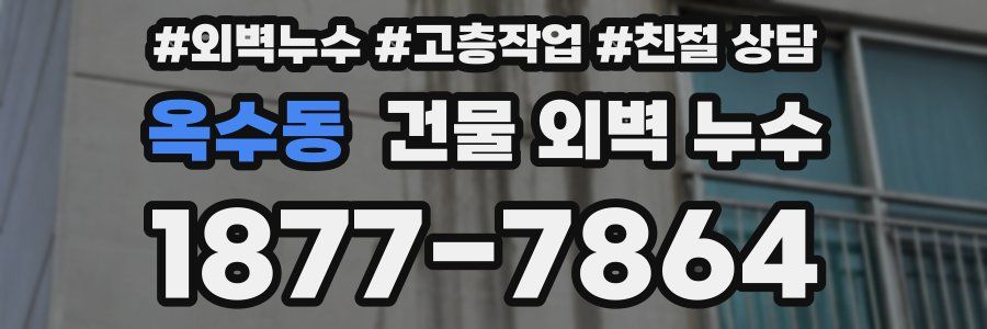 옥수동 건물 외벽 누수