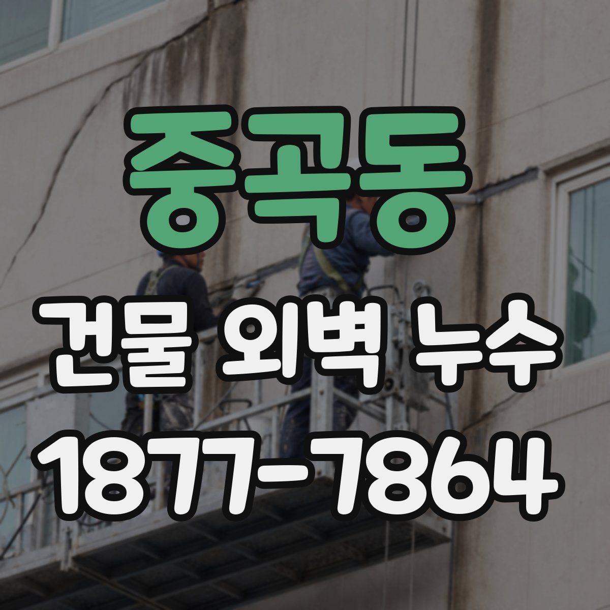 중곡동 건물 외벽 누수