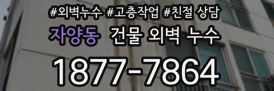 자양동 건물 외벽 누수