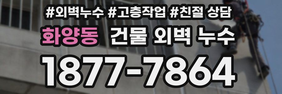 화양동 건물 외벽 누수
