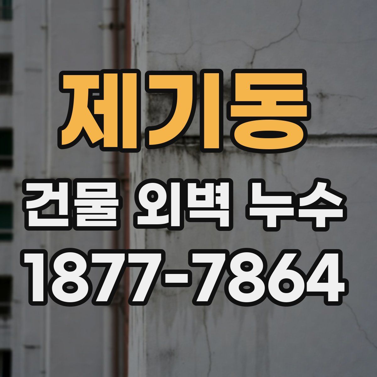 제기동 건물 외벽 누수