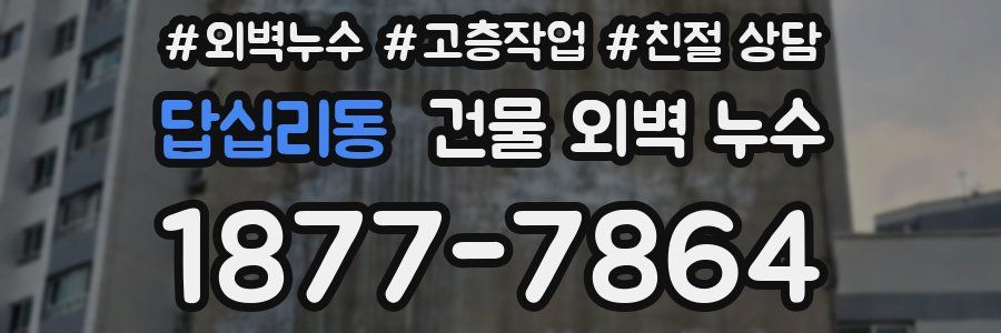 답십리동 건물 외벽 누수